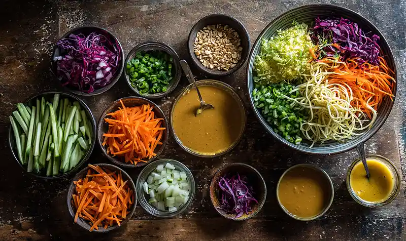 Thai Quinoa Salad with Peanut Dressing 2 Plant-based protein