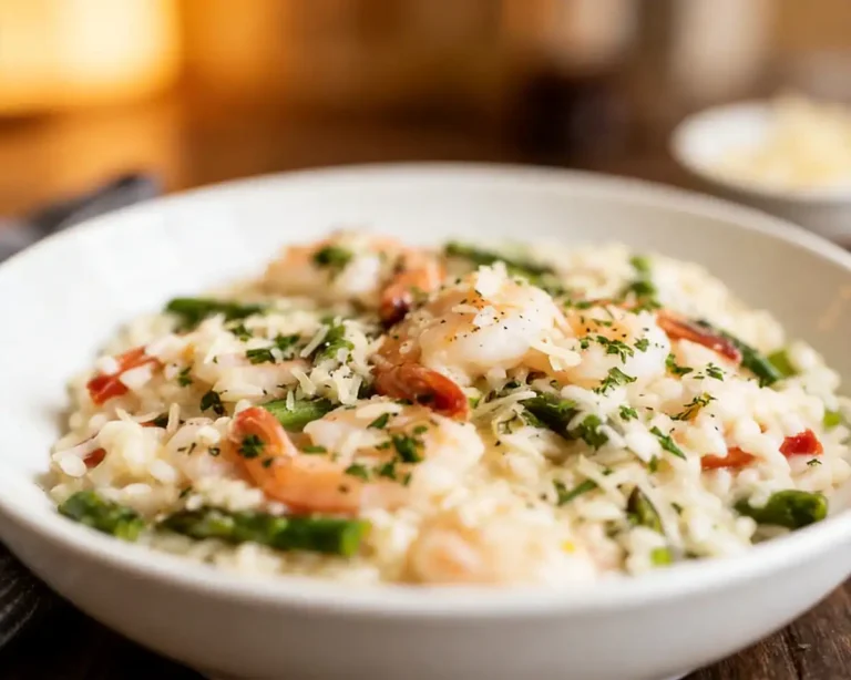 Shrimp and Asparagus Risotto