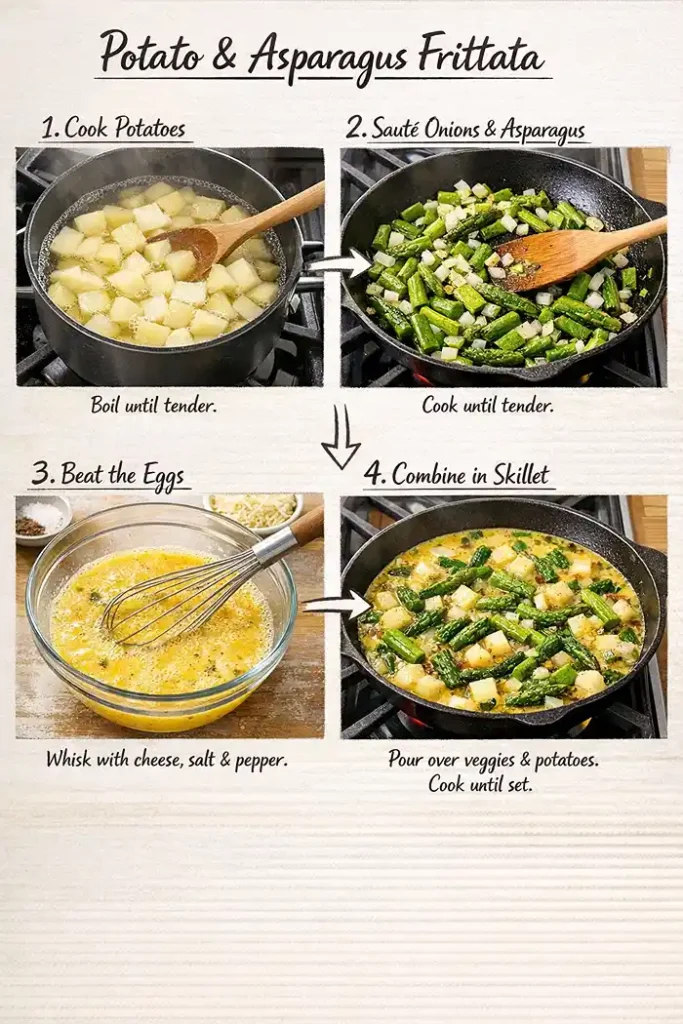 Spring Asparagus Frittata with Potatoes