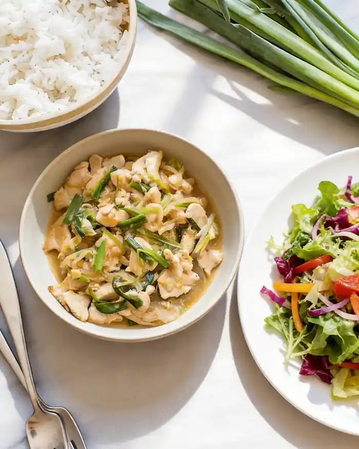 Spring Onion Chicken Stir Fry