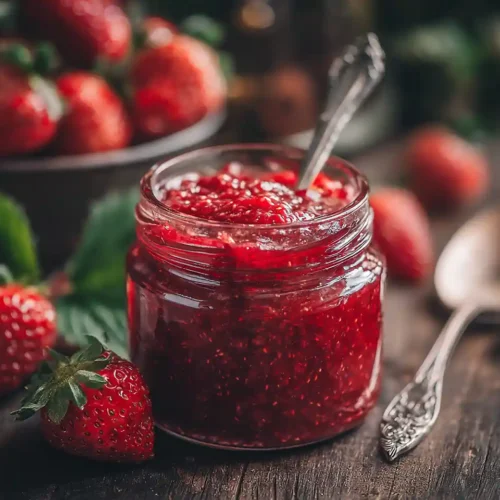 Strawberry Rhubarb Chia Jam