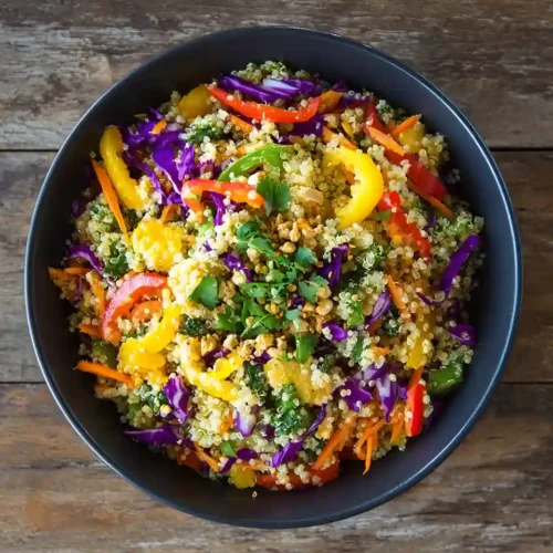 Thai Quinoa Salad with Peanut Dressing 4 Thai Quinoa Salad with Peanut Dressing