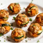 Turkey Zucchini Sweet Potato Bites