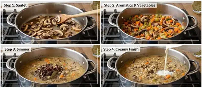 Wild Rice and Mushroom Soup