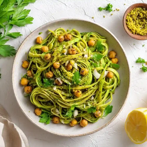 Za’atar Spiced Pasta with Chickpeas
