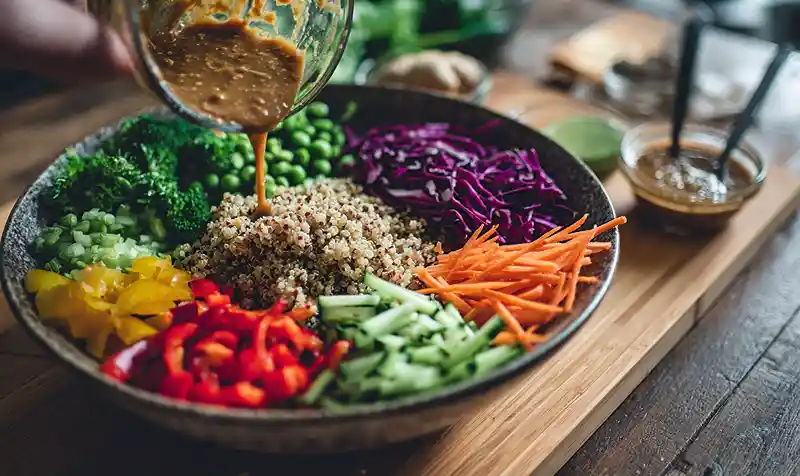 Thai Quinoa Salad with Peanut Dressing 3 healthy filling dish