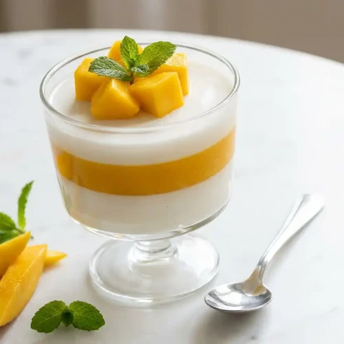 Coconut Mango Panna Cotta