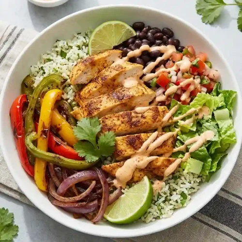 Gluten-Free Chicken Fajita Bowl