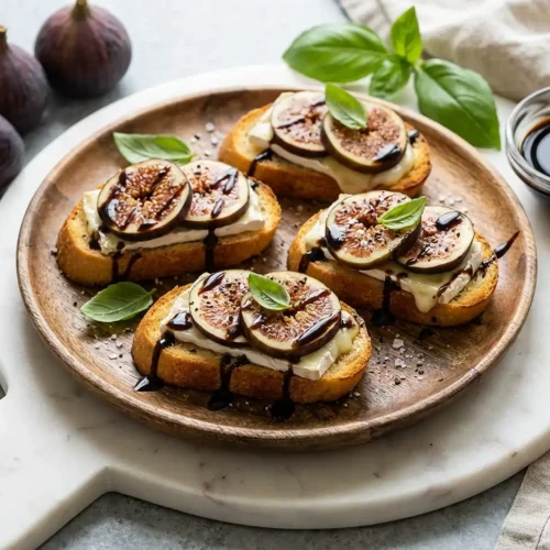 Gluten-Free Brie and Fig Crostini