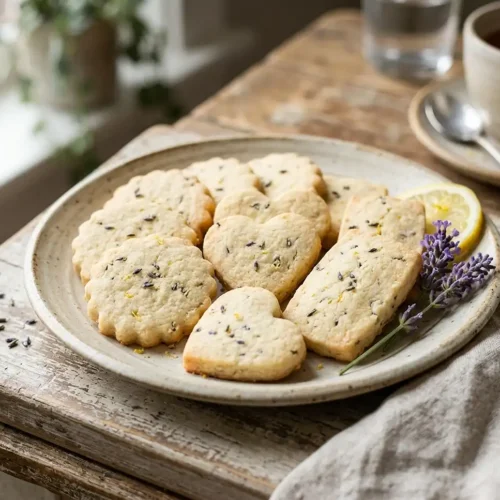 Gluten-Free Lavender Lemon Shortbread