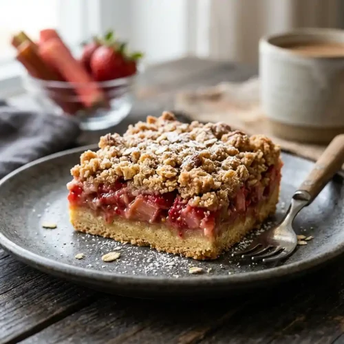 Gluten-Free Rhubarb Crisp Bars