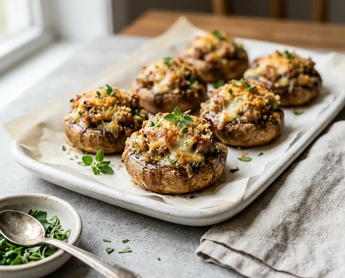 Gluten-Free Stuffed Mushrooms