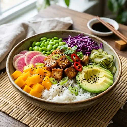 Gluten-Free Vegan Tofu Poke Bowl