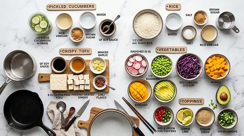 Vegan Tofu Poke Bowl (Gluten-Free)