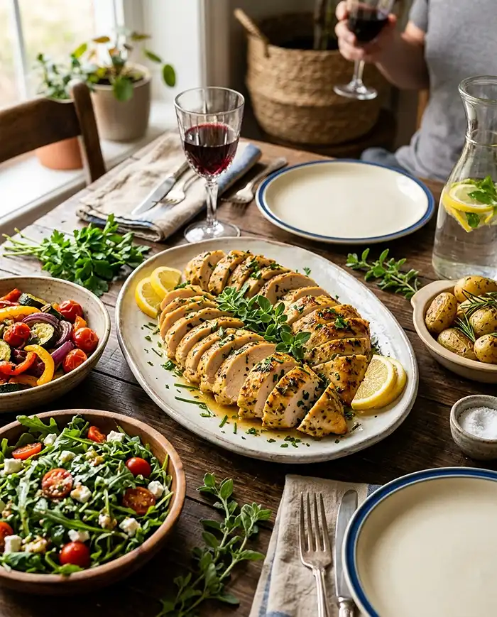 Gluten-Free Lemon and Herb Chicken 4 baked chicken