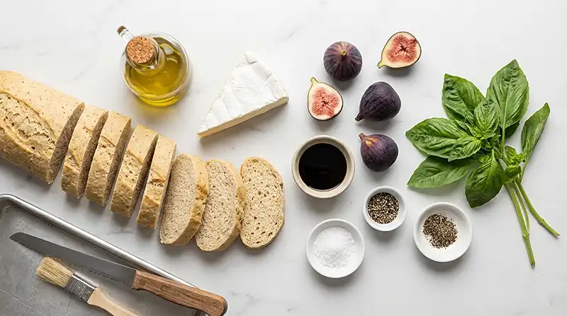 brie fig crostini gluten free