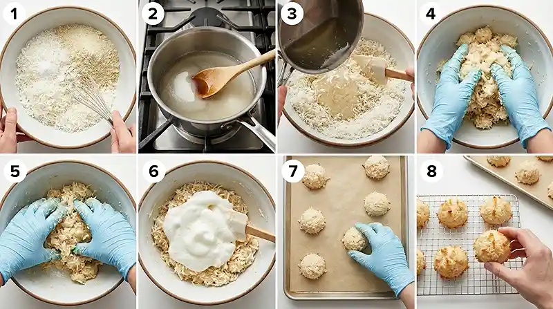 Gluten-Free Coconut Macaroons 3 chewy macaroons