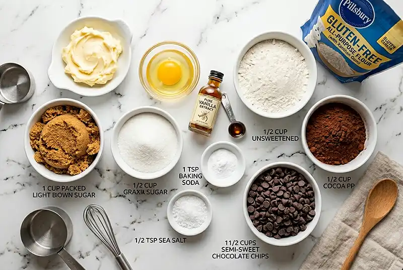 chocolate chocolate chip cookies