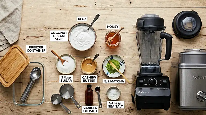 dairy free matcha ice cream