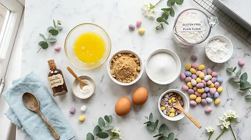 Gluten-Free Mini Egg Blondies 2 easter blondies