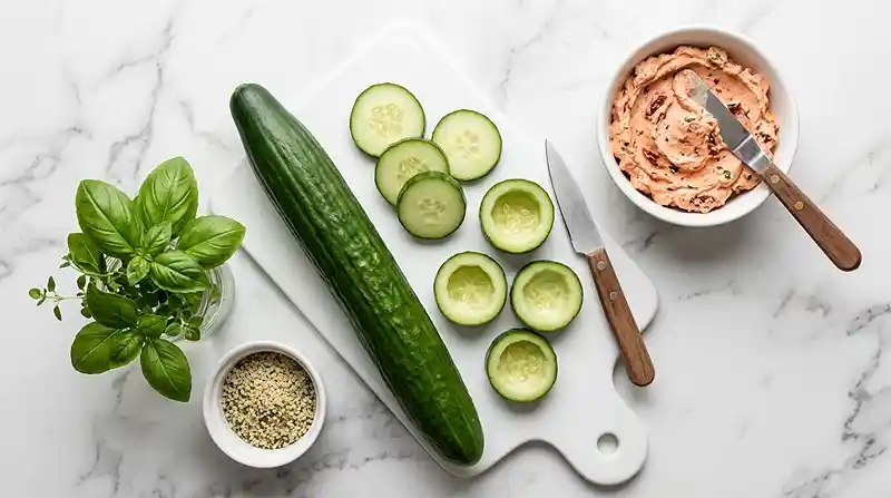 Gluten-Free Cucumber Bites 2 fresh appetizer