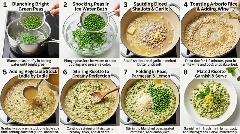 Gluten-Free Spring Pea Risotto 3 fresh pea dinner