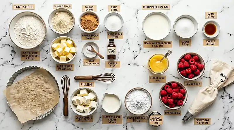 Gluten-Free Lemon Raspberry Tart 2 fruit tart