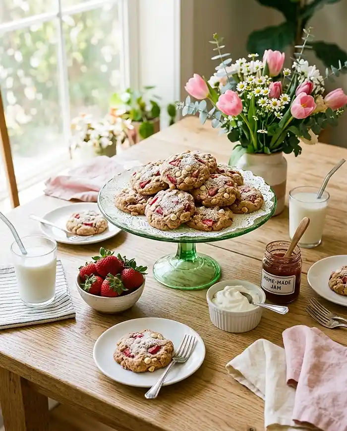 Gluten-Free Strawberry Shortcake Cookies 4 fruity cookies