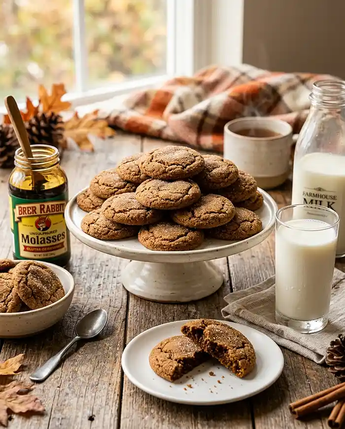 Gluten-Free Molasses Cookies 4 ginger cookies