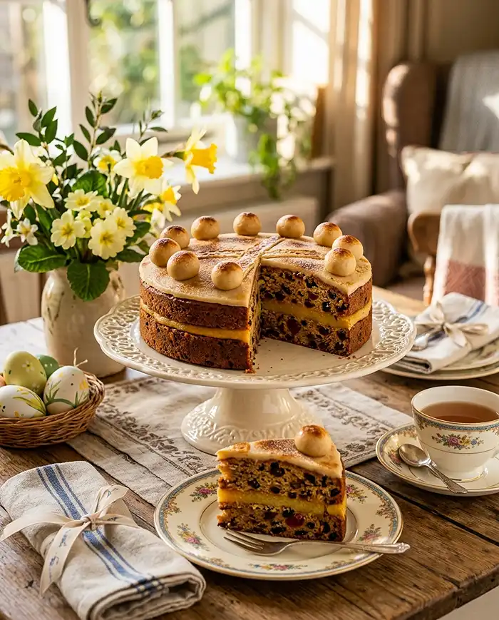 Gluten-Free Simnel Cake 4 marzipan cake