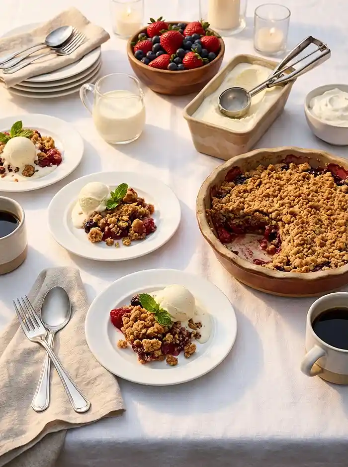 Gluten-Free Berry Crumble 4 mixed berry dessert