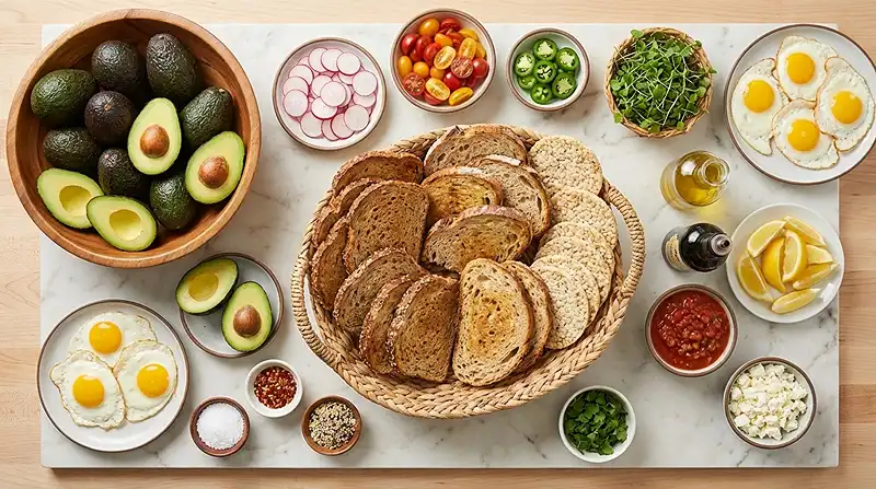 Gluten-Free Avocado Toast Bar 2 mothers day brunch