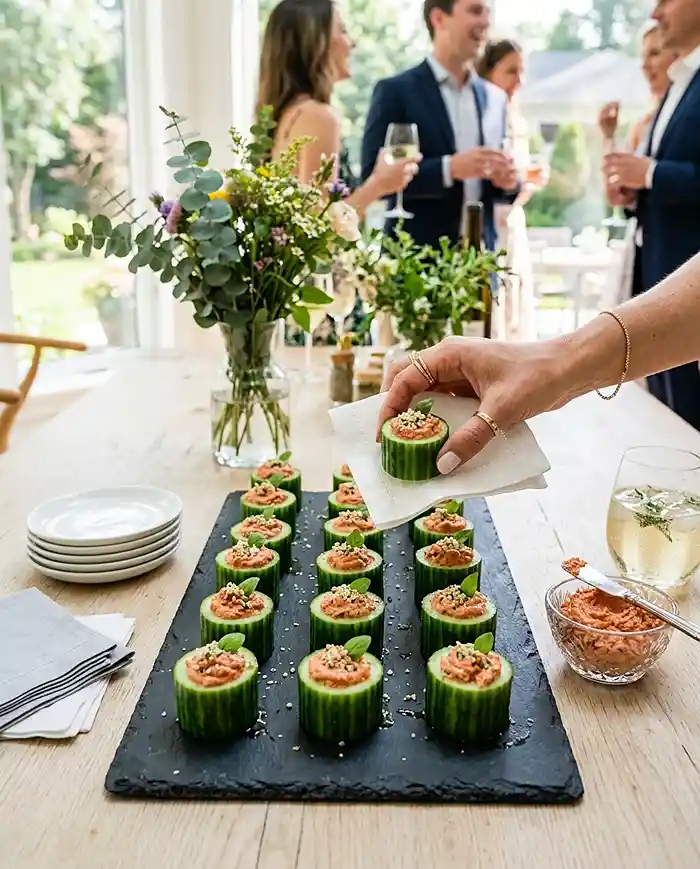 Gluten-Free Cucumber Bites 4 party bites
