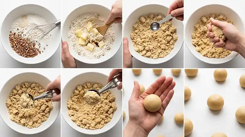 Gluten-Free Wedding Cookies 3 pecan cookies