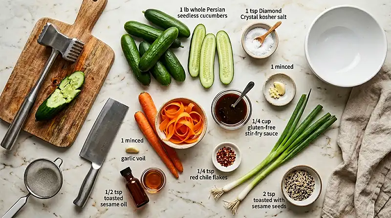 smashed cucumber salad gluten free