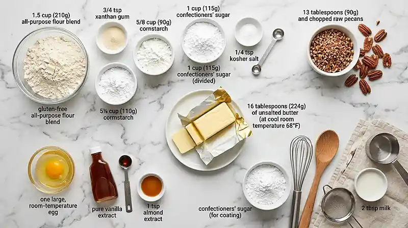 Gluten-Free Wedding Cookies 2 snowball cookies