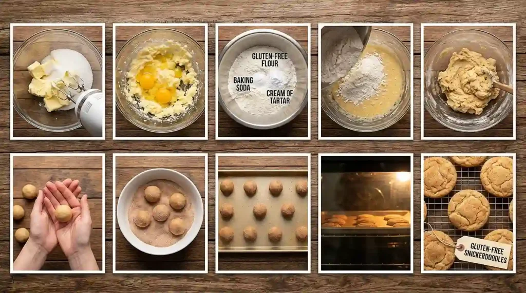 Gluten-Free Snickerdoodles Recipe 3 soft cookies