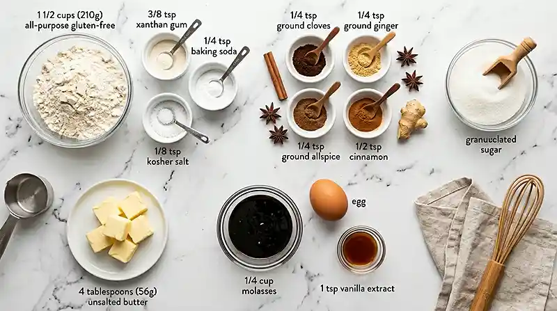 Gluten-Free Molasses Cookies 2 soft cookies