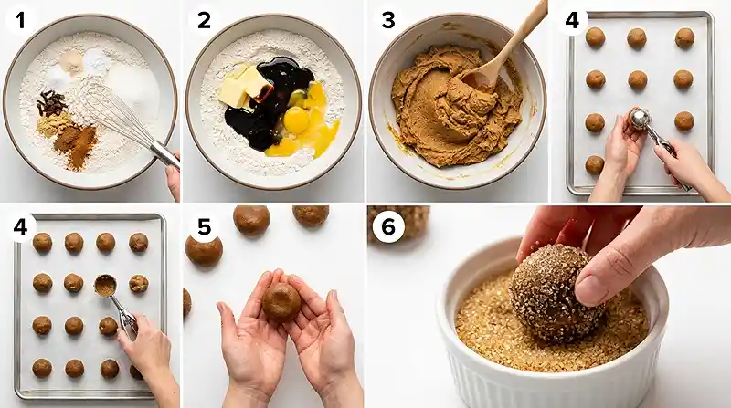 Gluten-Free Molasses Cookies 3 spiced cookies