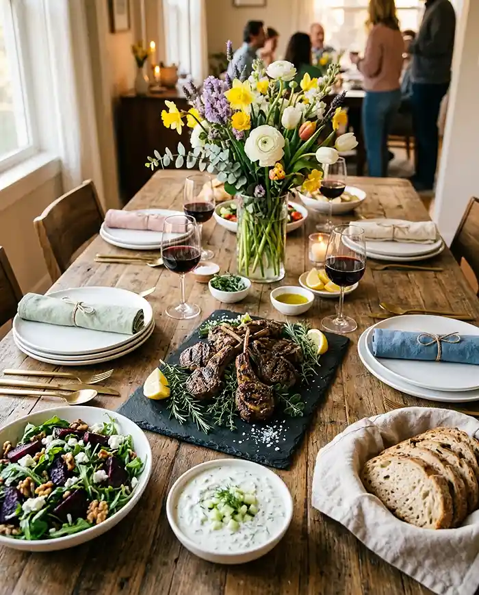 Gluten-Free Lemon Herb Lamb Chops 4 spring dinner