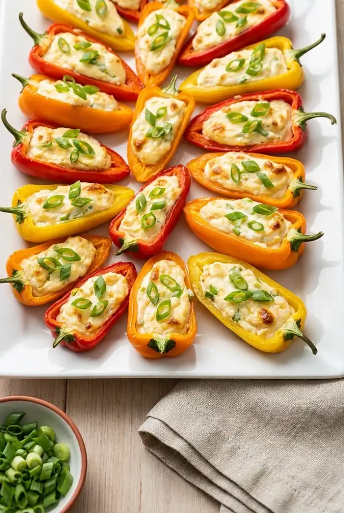 Cream Cheese Stuffed Mini Peppers 4 stuffed mini peppers gluten free