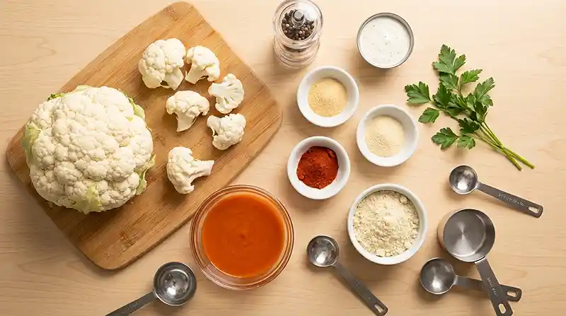 Gluten-Free Buffalo Cauliflower 2 vegetarian buffalo wings