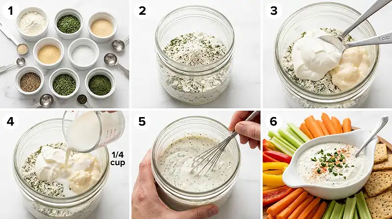 Gluten-Free Ranch Dip 3 veggie dip