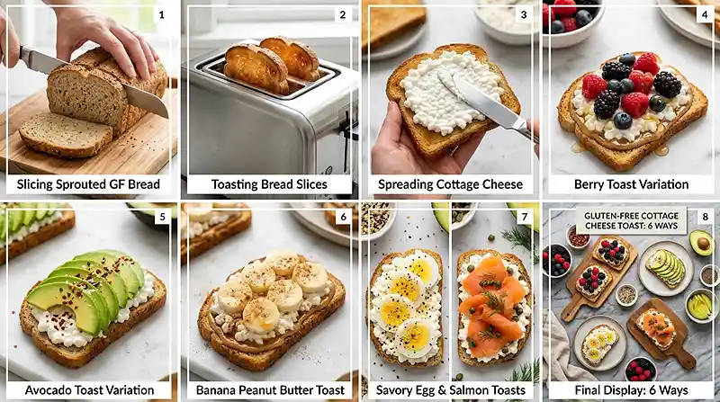 Gluten-Free Cottage Cheese Toast 3 viral breakfast