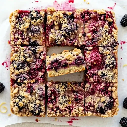 Gluten-Free Blackberry Lemonade Crumb Bars