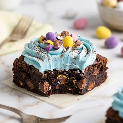 Gluten-Free Cadbury Egg Brownies