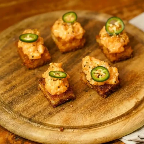 Gluten-Free Crispy Rice Salmon Bites
