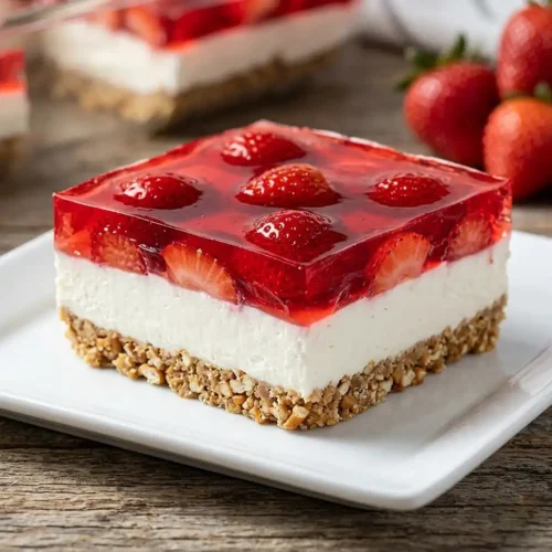 Gluten-Free No-Bake Strawberry Pretzel Pie