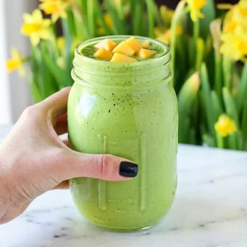 Gluten-Free Peach Mango Smoothie