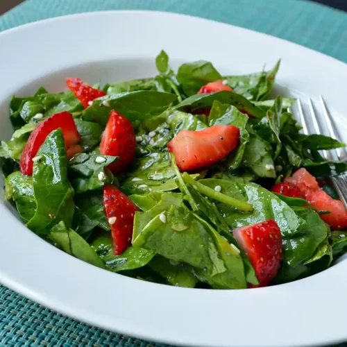 Gluten-Free Spinach Strawberry Salad
